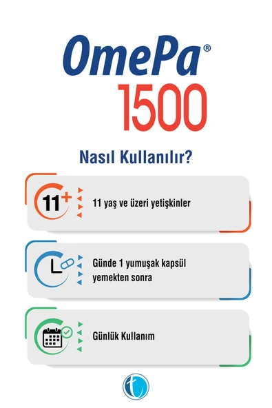 Omepa 1500 Balık Yağı 30 Kapsül - Resim 3