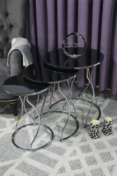 Zigonzi Siyah Cam Gümüş Metal, Rüya Model - Resim 4