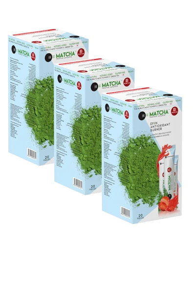 Matcha Premium Japanese Toz Maça Çayı 6'lı 20 X 10 G ürün görseli 1