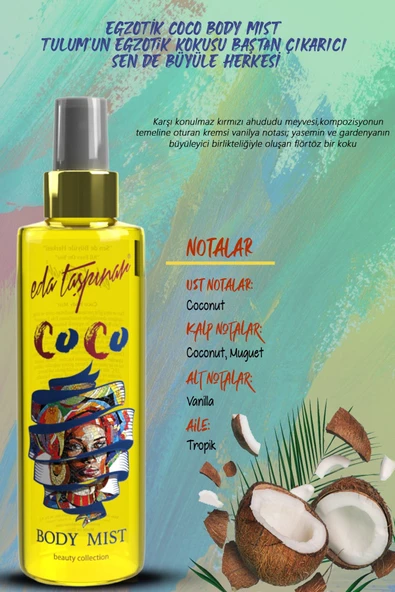 Coco Body Mist Vücut Spreyi 200ml. - Resim 3