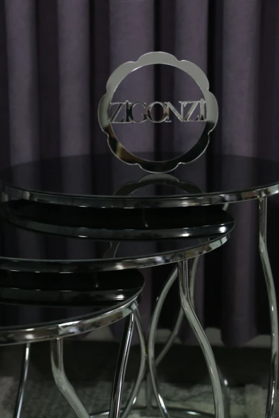 Zigonzi Siyah Cam Gümüş Metal, Rüya Model - Resim 3