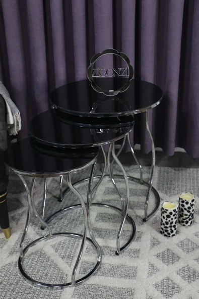 Zigonzi Siyah Cam Gümüş Metal, Rüya Model - Resim 2