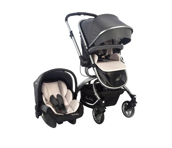 Pierre Cardin Twist +Plus Bebek Arabası Gri ürün görseli 1