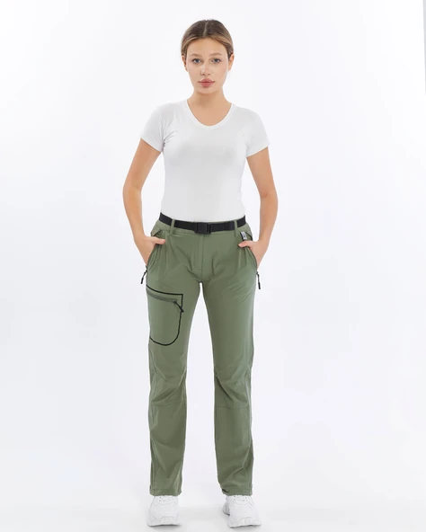 Mapamyumco Quick Dry Trekking Kadın Pantolon-YEŞİL ürün görseli 1