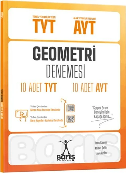 Barış Yayınları TYT AYT Geometri Denemesi 10 Adet TYT 10 Adet AYT ürün görseli 1