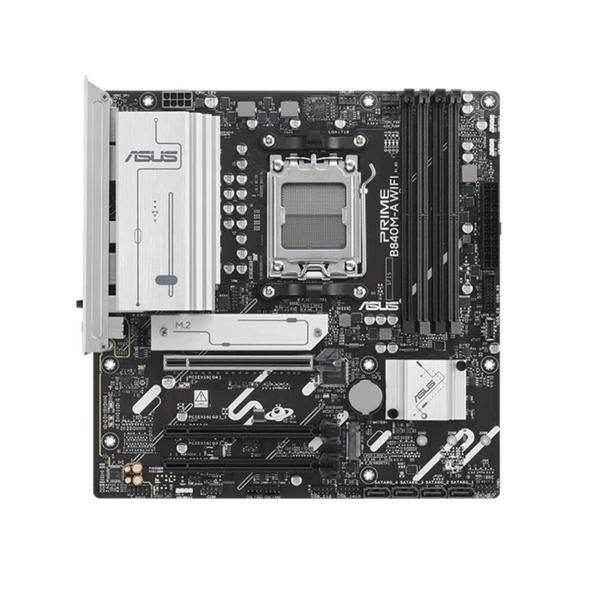 Asus Prime B840M-A Wifi 7600mhz (oc) Ddr5 Soket Am5 M.2 Hdmı Dp Matx Anakart ürün görseli 1
