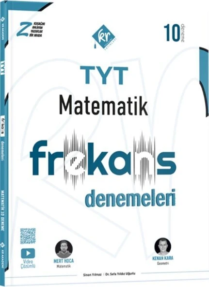 KR Akademi YKS TYT Matematik Frekans 10 Deneme - Kenan Kara KR Akademi ürün görseli 1