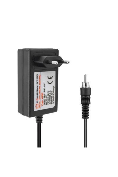 WEKO 16 VOLT - 2. AMPER TOS FİŞLİ RCA YERLİ ÜRETİM PRİZ TİPİ SANTRAL ADAPTÖRÜ ürün görseli 1
