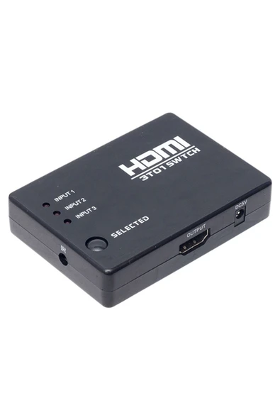 SAFE GROUP POWERMASTER PM-6853 3 GİRİŞ 1 ÇIKIŞ HDMI SWITCHER TOPLAYICI KUMANDALI ADAPTÖRSÜZ ürün görseli 1
