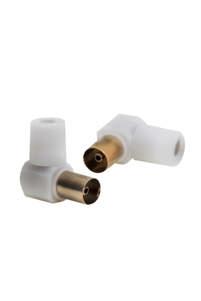SKY TOPTAN 60 OHM L DİŞİ BEYAZ ANTEN FİŞİ ürün görseli 1