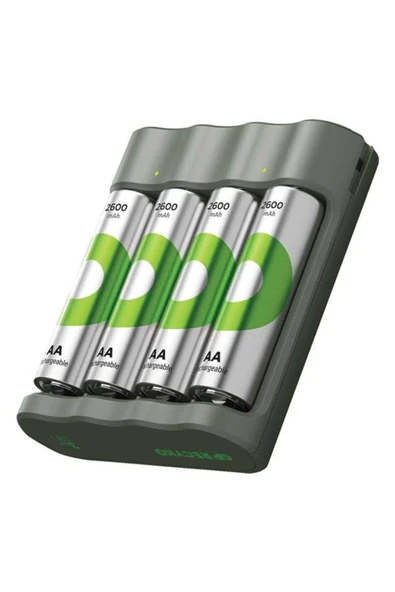 EDALKILIÇ Gp Recyko B441 4 X 2600 Mah R6 Aa Pilli Pil Şarj Cihazi (GP-B441/270HCER21-2GTLB4) ürün görseli 1