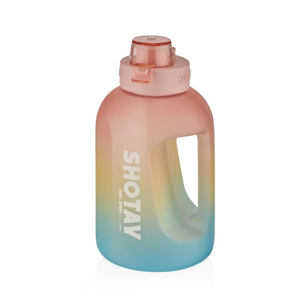 Shotay Colorful Su Matarası Tritan Pembe 1500Ml ürün görseli 1