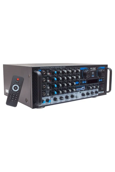 Kapamarka MAGICVOICE MV-550 2X100 WATT USB/SD/UK BALANS BT/FM 4 MİK. GİRİŞLİ 4 HOP. ÇIKIŞLI STREO TRAFOSUZ MI ürün görseli 1
