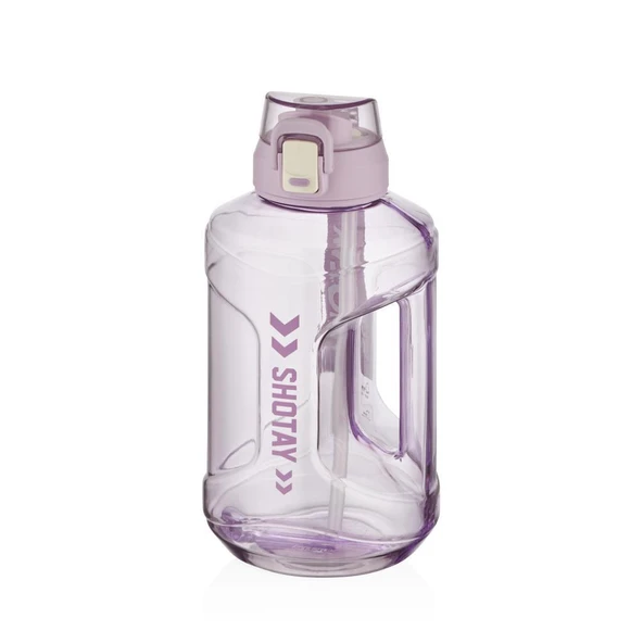 Shotay Medium Barrel Su Matarası Tritan Geniş Mor 1600Ml ürün görseli 1