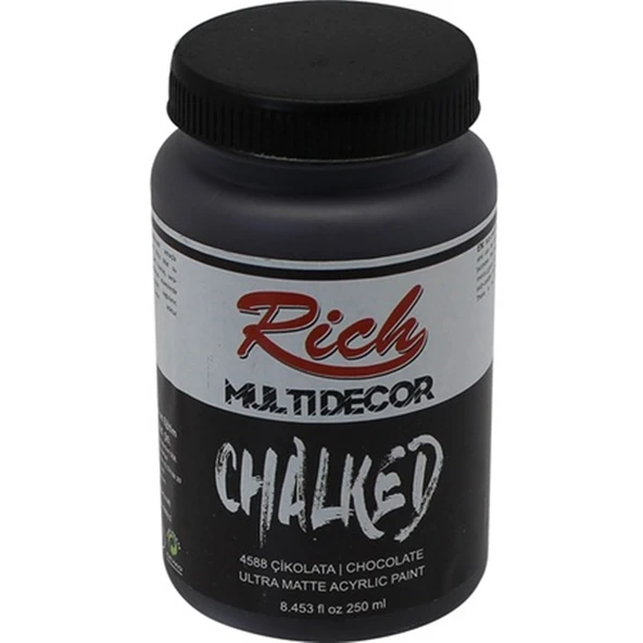 Rich Multi Decor Chalked Boya 250 ml Çikolata 4588 ürün görseli 1