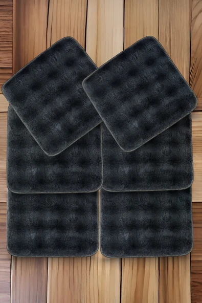 My Evilla Bubble Kaymaz Sandalye Minderi 6'lı 40x40 Antrasit ürün görseli 1
