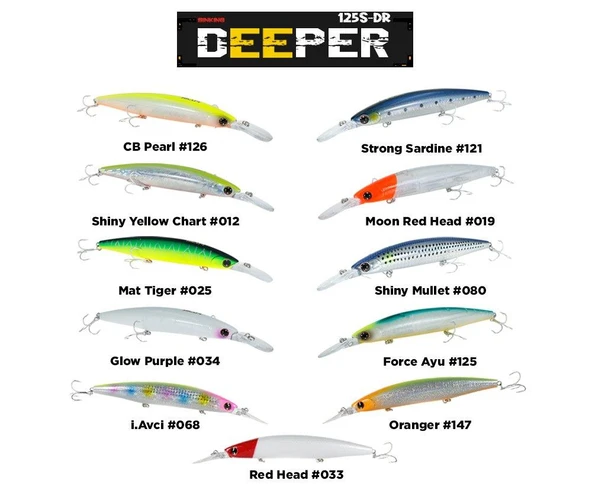 Fujin Deeper 125S-DR Slow Sinking Maket Balık ürün görseli 1