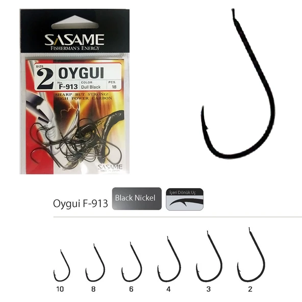 Sasame Oygui F-913 Serisi Olta İğnesi İğne No : 10 ürün görseli 1