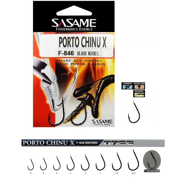 Sasame Port Chinu X F-846 Serisi Olta İğnesi İğne No : 8 ürün görseli 1