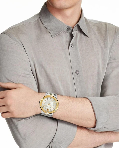 Versace VRSCVEVI00320 Erkek Kol Saati - Resim 5