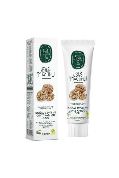 EYÜP SABRİ TUNCER DOĞAL CEVİZ VE CEVİZ KABUĞU ÖZLÜ DİŞ MACUNU 90 ML ürün görseli 1