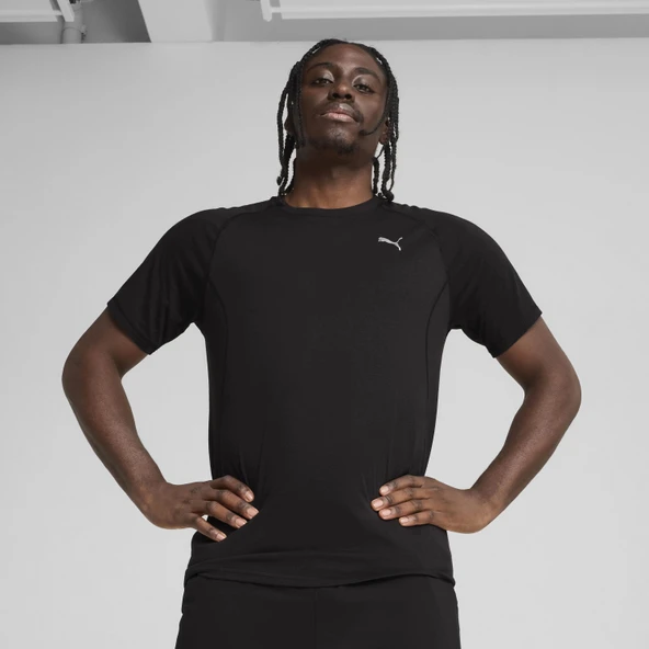 Puma Run Tri-Blend Siyah Erkek Tişörtü 52660301 ürün görseli 1