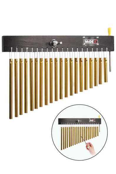 Midex Ch-20 Bar Chimes 20-Bar Çan Perküsyon Aleti (20 Ton) ürün görseli 1