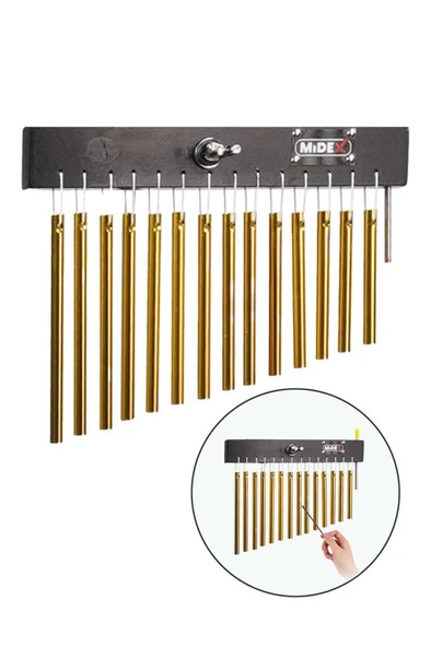 Midex Ch-14 Bar Chimes 14-Bar Çan Perküsyon Aleti (14 Ton) ürün görseli 1
