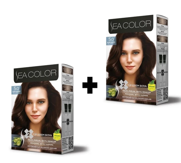 SEA COLOR 5.0 Açık Kahve Set Boya ürün görseli 1