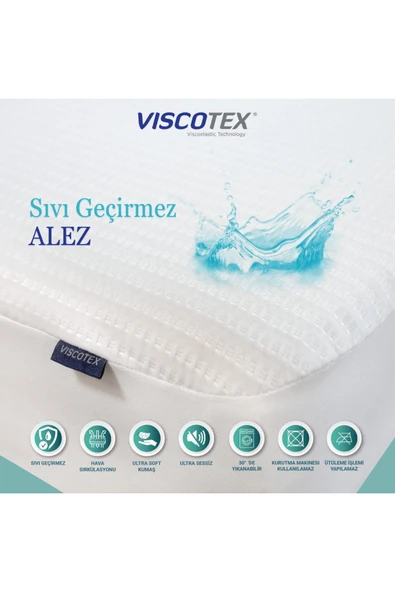 Sıvı Geçirmez Çift Kişilik Fitted Alez 180 x 200 ürün görseli 1
