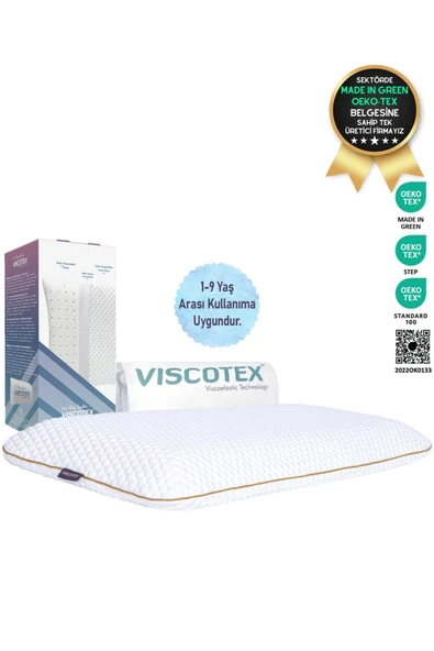 Ortopedik Çocuk Yastığı (SENSİTİVE BABY) 66x33x6cm, Beyaz ürün görseli 1