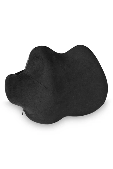 Bel Destek Yastığı, Ofis, Ev, Araba ve Seyahat İçin Ergonomik Sırt Yastığı, 46x29x20 cm, Siyah ürün görseli 1