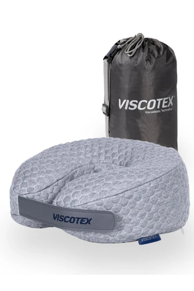 Visco Boyun Yastığı 30x28x12cm Gri ürün görseli 1
