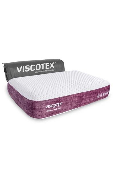 Medium Serenity Ergonomik Visco Yastık 65x43x12cm Boyun Ağrıları Için Orta Sert Hafızalı Baş Yastığı ürün görseli 1