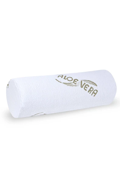 Visco Ortopedik Rulo Yastık 45x15cm, Beyaz ürün görseli 1