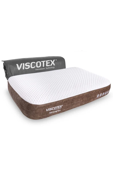 Soft Serenity Ergonomik Visco Yastık 65x43x12cm, Boyun Ağrıları İçin Yumuşak Hafızalı Baş Yastığı ürün görseli 1
