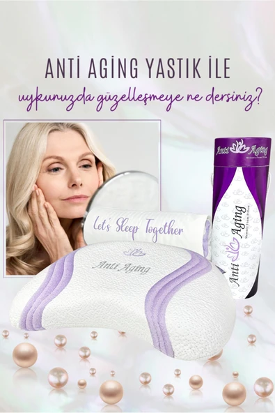 Anti-aging Visco Yastık 68x35x9 2 Cm, Lila ürün görseli 1