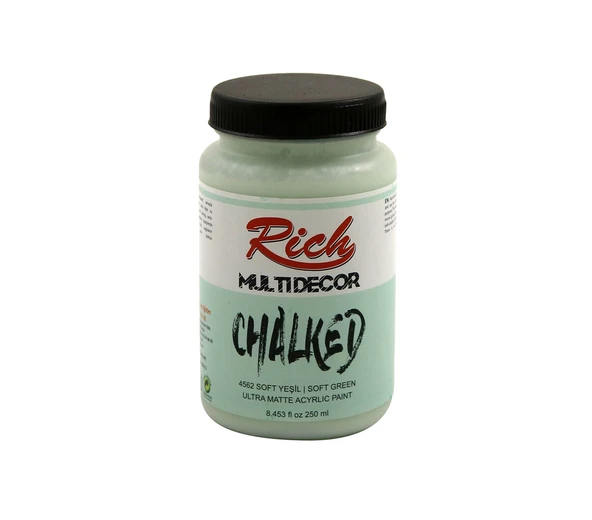 Rich Multi Decor Chalked Boya 250 Ml Soft Yesil 4562 ürün görseli 1