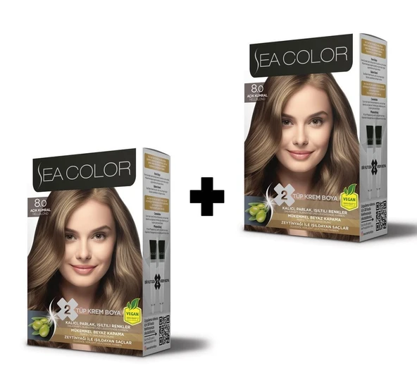 SEA COLOR 8.0 Açık Kumral Set Boya ürün görseli 1