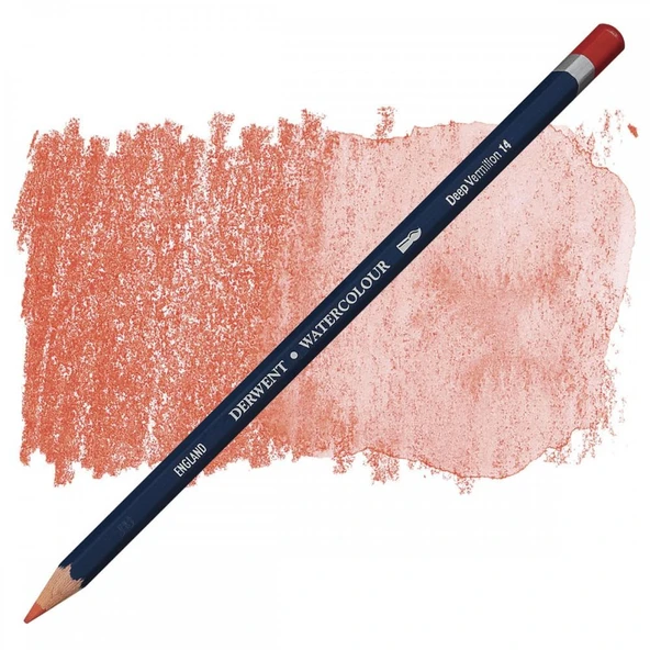14 Deep Vermilion Derwent Watercolour Suluboya Kalemi ürün görseli 1