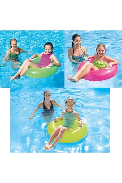 Intex Tutmaçlı Parlak Simit 76 cm (8+Yaş) IS59258 - Resim 5