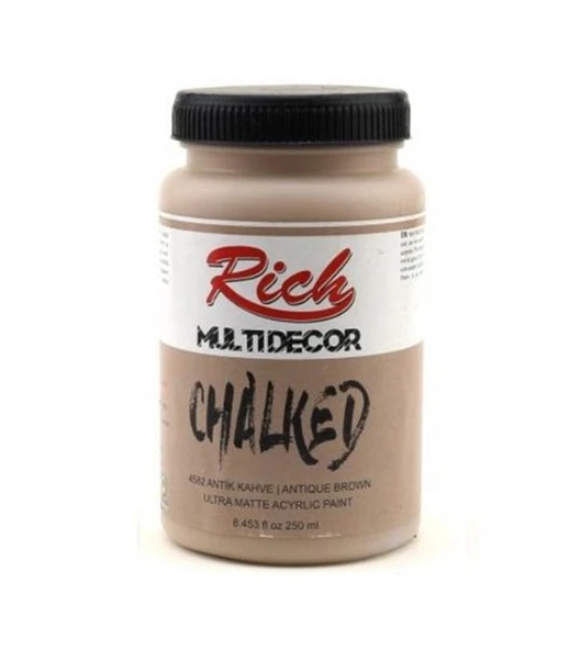 Rich Multi Decor Chalked Boya 250 Ml Antik Kahve 4582 ürün görseli 1