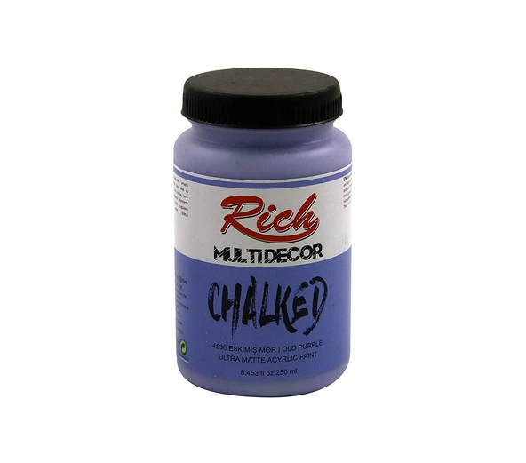 Rich Multi Decor Chalked Boya 250 Ml Eskimis Mor 4536 ürün görseli 1