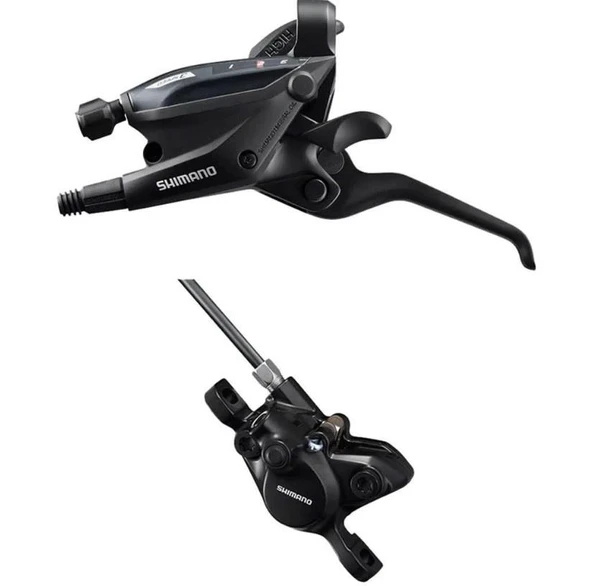 SHIMANO EF505 3 Vites Hidrolik Disk Fren Vites Seti + MT200 Arka ürün görseli 1