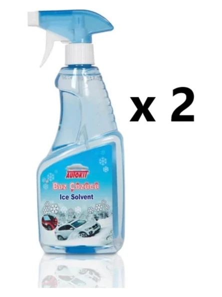 Autokit Oto Cam Buz Çözücü Sprey 500 ml 2 Adet ürün görseli 1