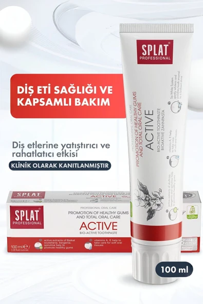 Splat Aktive Diş Macunu Sağlıklı Diş Etine Sağlıklı Tam Ağız Bakımı 100 ml ürün görseli 1