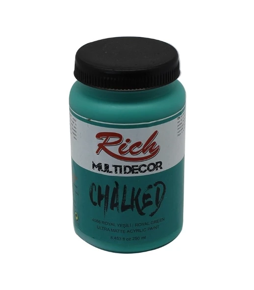 Rich Multi Decor Chalked Boya 250 Ml Royal Yesili 4566 ürün görseli 1