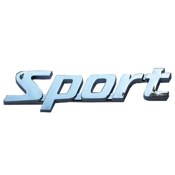 Sport Plastik Krom Arma Logo Sticker ürün görseli 1