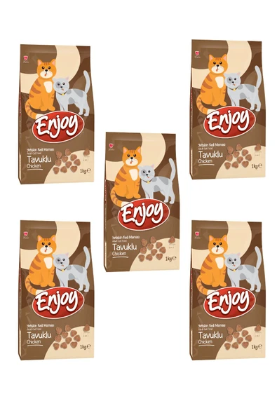 Tavuklu Yetişkin Kedi Maması 1 kg X 5 Adet ürün görseli 1