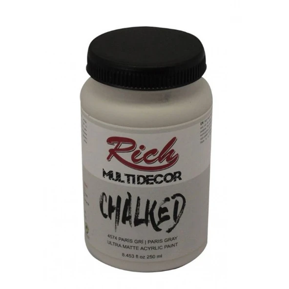 Rich Multi Decor Chalked Boya 250 Ml Paris Gri 4574 ürün görseli 1